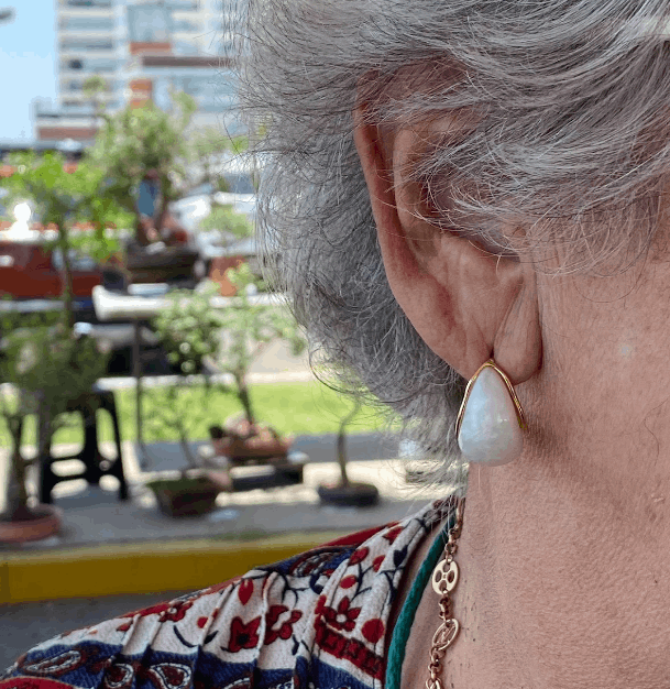 Aretes Madre Perla