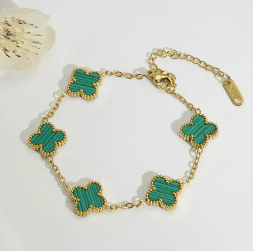 Pulsera trébol verde